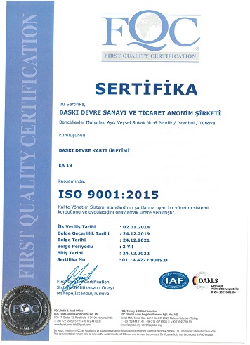 First Quality Certification